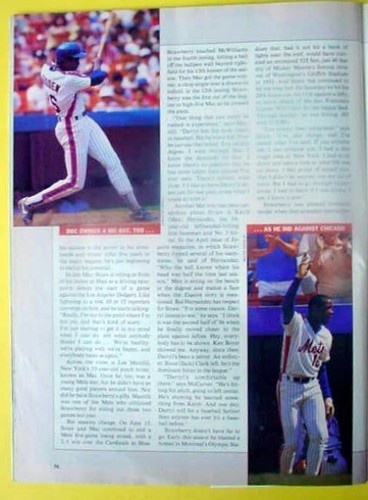 Darryl Strawberry Dwight Gooden Sports Illustrated 1984 1988 1990 + Royal Crown - Picture 21 of 23
