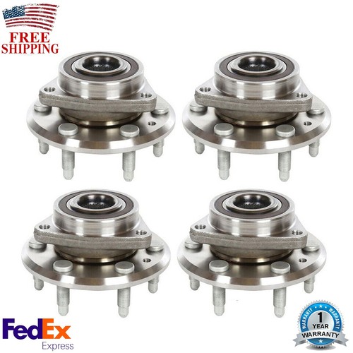 Front and Rear Wheel Hub Bearings Set of 4 for 20082017 Buick Enclave