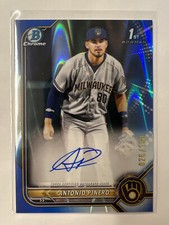 2022 Bowman Chrome Blue RayWave Refractor Auto Antonio Pinero /150 # CPA-AP