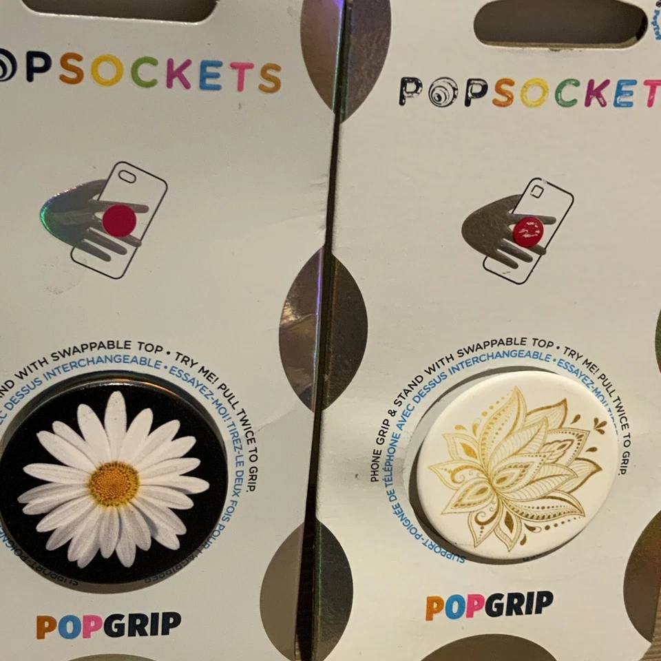 🍒 PopSockets PopGrip - Expanding Stand and Grip with Swappable Top‼️Lot Of 2 - Image 2 of 3