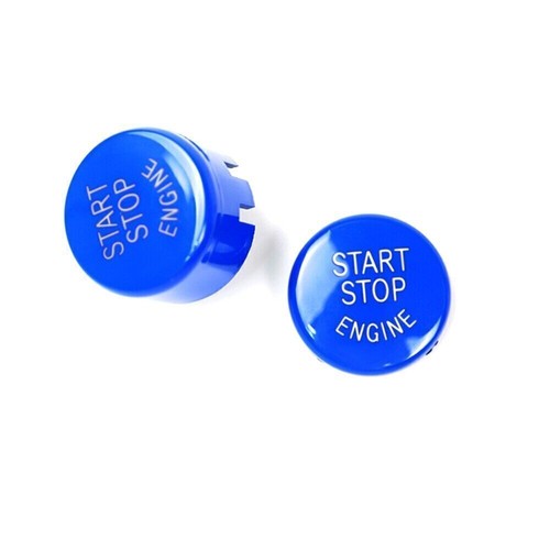 Blue Steering Wheel Start M1 M2 Button Cover For BMW M3 M4 M5 M6 X5M X6M F30 F80 - Picture 8 of 9