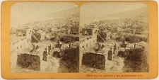 Israël Tibériade c1868 Photo J. Andrieu Stereo Vintage Albumine PL35tn