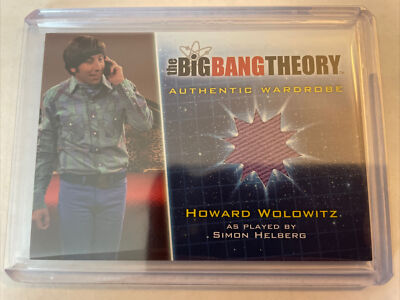 HOWARD WOLOWITZ 2013 SIMON HELBERG BIG BANG THEORY M38 WARDROBE RELIC  season