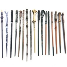 Varita mágica con núcleo de metal de Harry Potter Cosplay Hermione Granger Voldemort caja de regalo