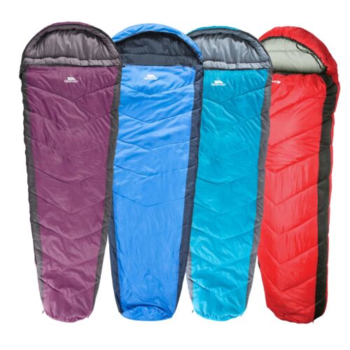 Trespass Doze 3 Season Camping Sleeping Bag Mummy Shape Water Repellent