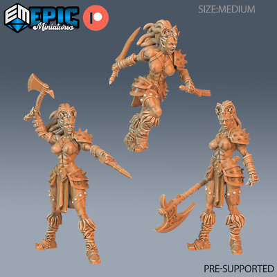 Epic Miniatures Jurassic Encounters Dark Elf Barbarian - 28mm scale - Elven