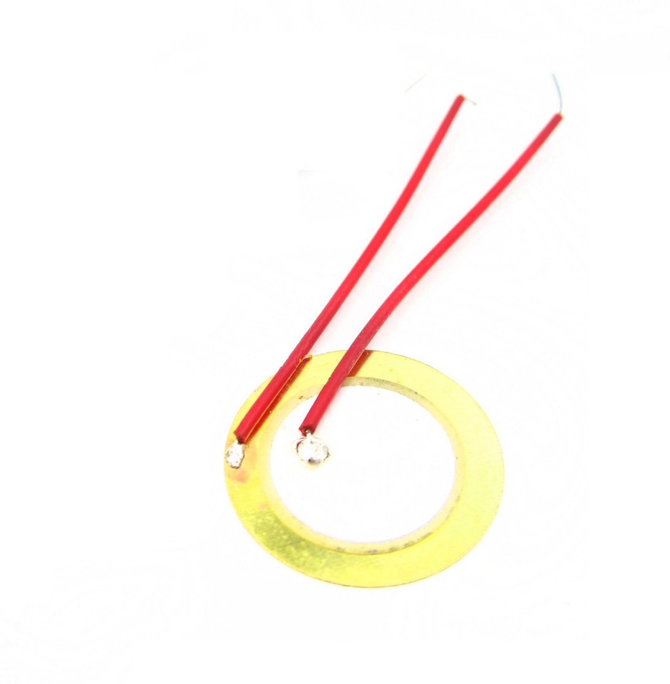 50PCS 20mm Piezo Elements Sounder Sensor Trigger Drum Disc 6.5KHZ - Foto 3