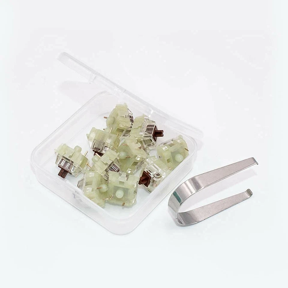 Interruptores de llave Cherry MX RGB marrón (10 piezas)- MX1A-L1NA | Montado en placa | Táctil S Foto 2 de 4