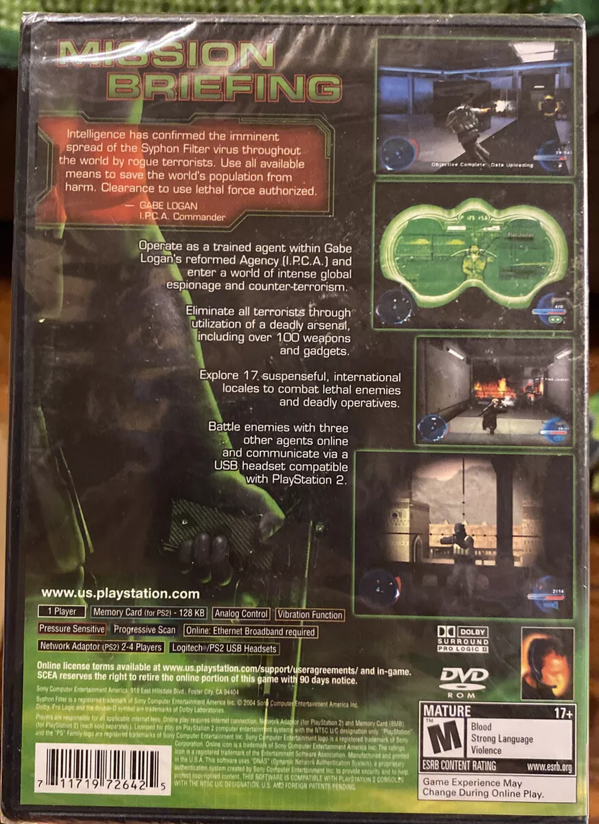 Syphon Filter: The Omega Strain, Playstation 2 (PS2) Brand New - Sealed! +  Slip