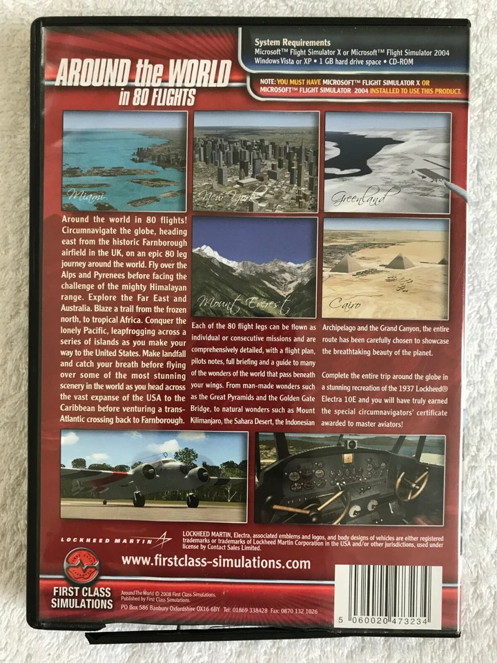Around the World in 80 Flights - Windows PC - Complete - FS2004 & FSX - Image 2 of 4