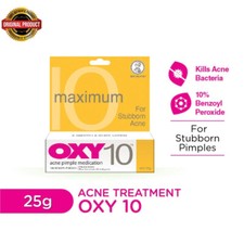 OXY 10 10 Benzoyl Peroxide 25g x 5 Stubborn Acne Pimple Spot Control Treatment