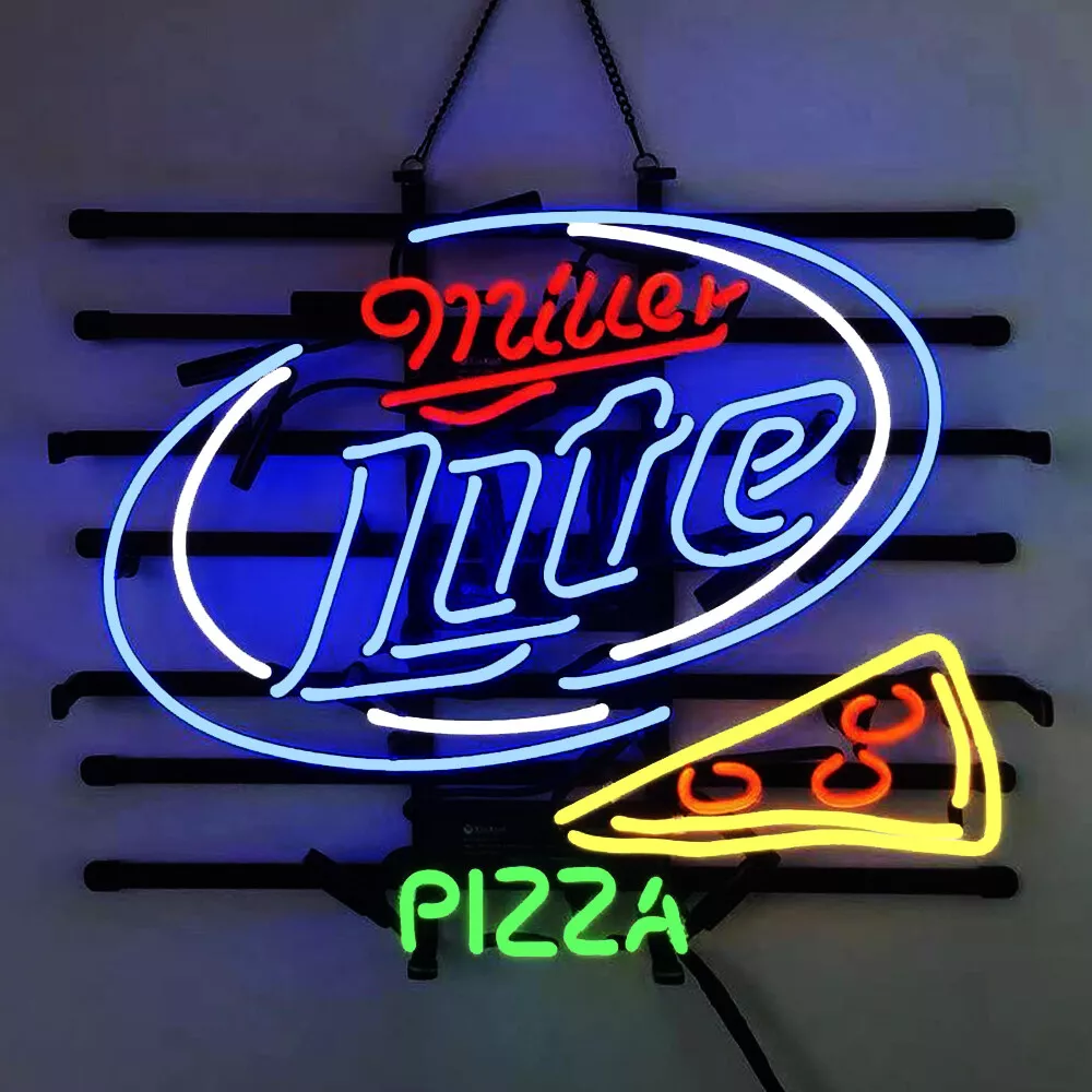 Miller Lite Neon Beer Sign Home Bar Store Pub Decor Vintage Neon
