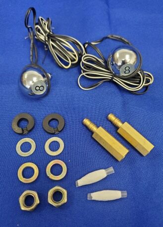 UNIVERSAL 8 BALL WINDSHIELD WASHER ACCENT LIGHT LIGHTS JET SPRAY NOZZLE BLUE LED - Bild 6 von 9