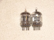 2 x 5670 2C51/396A G.E. Tubes Black Plate-D 3-Mica Strong Matched Pair 11