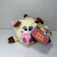 Caja de corteza vaca granja peluche perro juguete arrugado chirrido mediano grande