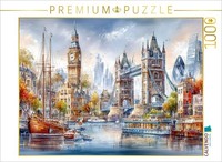 Calvendo Puzzle London - Tower Bridge | 1000 Teile Lege-GrößE 64 × 48 Cm Foto-Pu