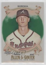 2021 Topps Allen & Ginter Chrome Green Refractor 2/99 Michael Soroka Mike s1i