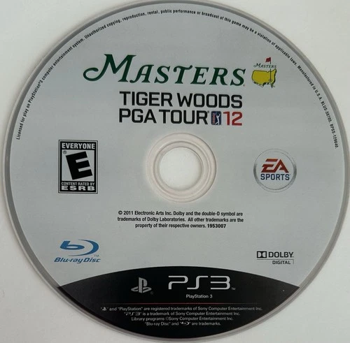 Tiger Woods PGA Tour 12 (Sony PlayStation 3, PS3) DISC ONLY | NO TRACKING | M372