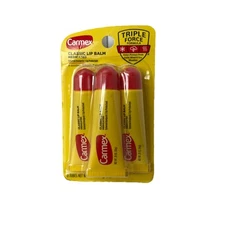 Carmex Classic Medicated Lip Balm External Analgesic Protectant Flavored 3 Count