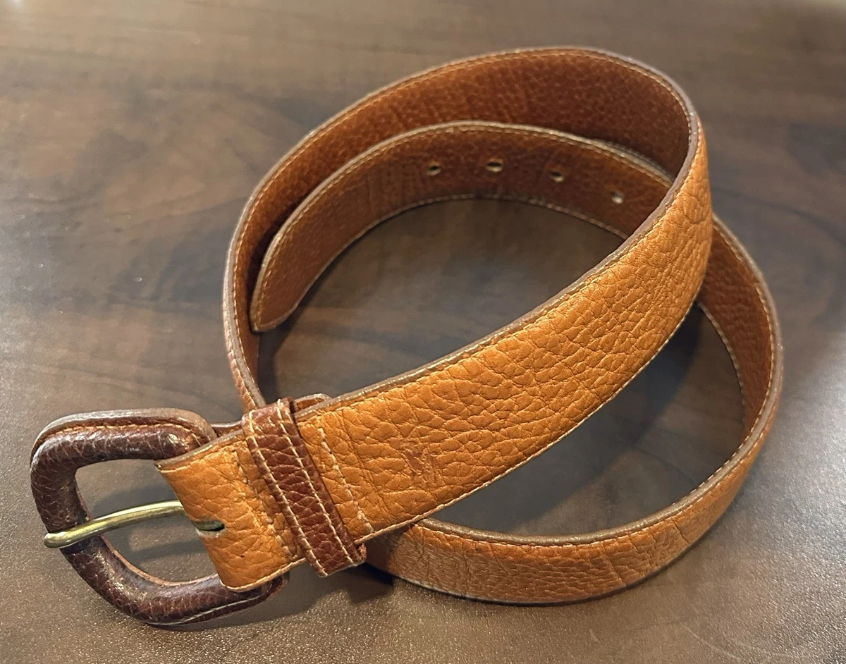 Vintage Ralph Lauren 1967 Brown Italian Leather Women’s Belt Size Large Ralph Lauren Leather Waist Belt Belts for Women for sale | eBay main image 2