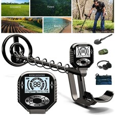 Deep Ground Metal Detector For Adults Underwater Beach Yard Waterproof Seeker US