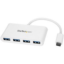 StarTech 4 Port USB C Hub with 4x USB-A USB 3.0 SuperSpeed 5Gbps - USB Bus