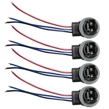 4PCS 3157 Car Wire Harness Pigtail Socket, Car LED and Standard Bulb Sockets ...
