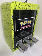 Lime 3 Column Sticker Tattoo Pokemon Card Vending Machine Sports Cards W/keys