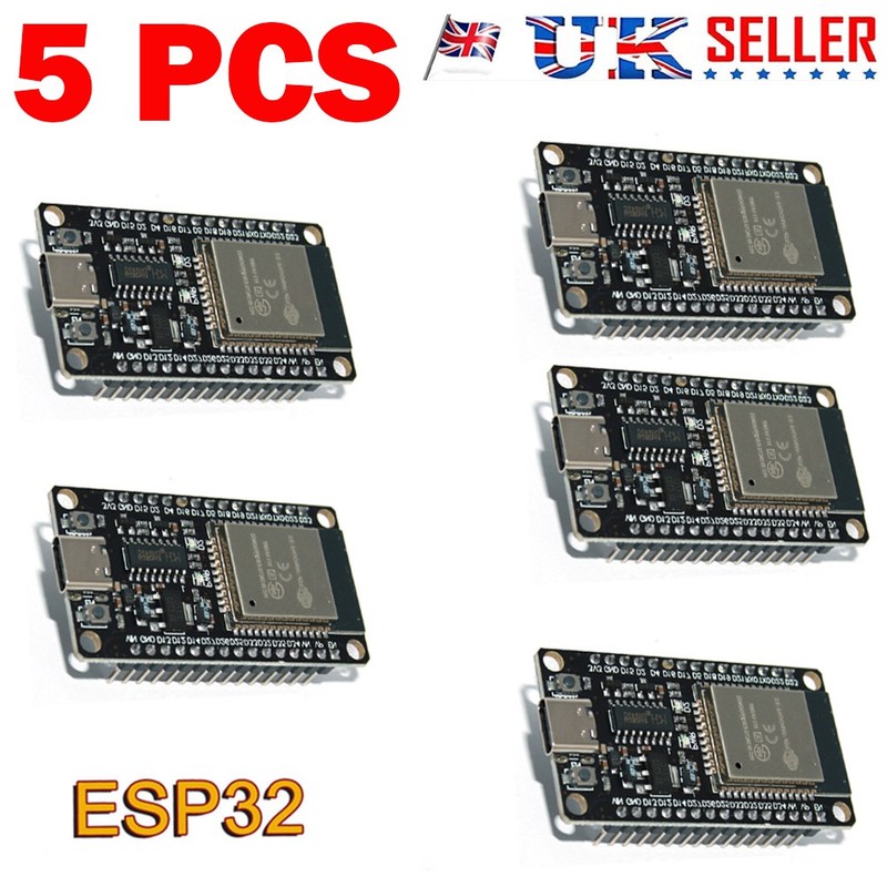 ESP32 WROOM-32 USB-Type C Development Board Dual Core WiFi Bluetooth 5PCS