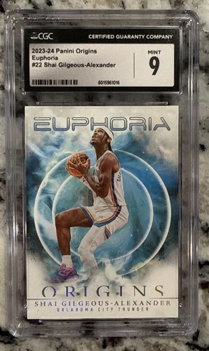 2023-24 Panini Origins Euphoria Shai Gilgeous-Alexander SSP #22 OKC CGC 9z 