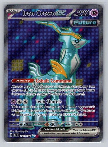 Pokemon Iron Crown ex 191/162 Holo Ultra Rare Temporal Forces NM