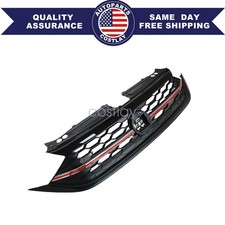 For 2022-2024 Vw Volkswagen Jetta Black Front Bumper Grill W Red Trim 17g853651