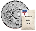 New ListingSemiquincentennial Dime 2026 Rolls and Bags Emerging Liberty 200Coin bag IN HAND