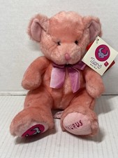 NWT Russ Berrie Star Scopes Birthday Taurus Bull Pink Teddy Bear 10" New Plush