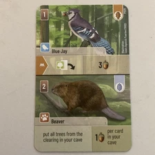 Forest Shuffle: Blue Jay / Beaver Promo Card (P029) Gen Con 2025 SUPER RARE CARD