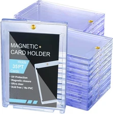 Magnetic Card Holders 35/55/75/100/130/180pt One Touch Card Holder Hard Plastic