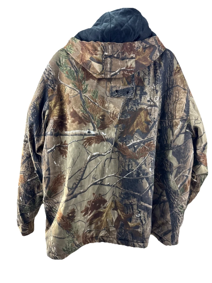Real Tree Camo Hunting Jacket Men’s XL Insulated Hooded Camouflage Back Holder - Image 4 of 4