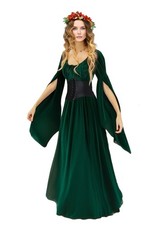 Women  s Halloween Renaissance Fairy Gothic Witch Dress, Medieval Victorian Vi...