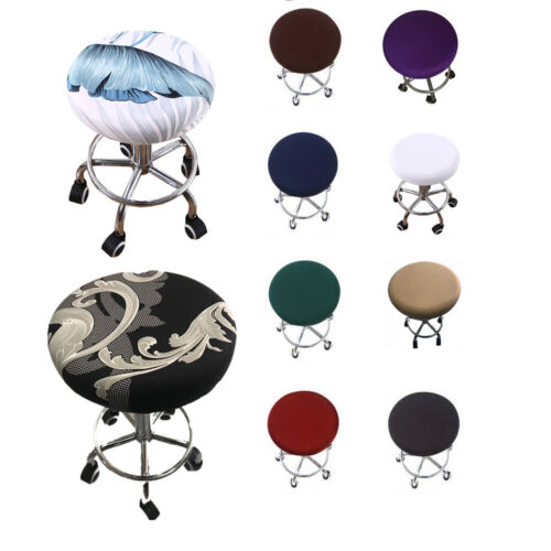 2pcs Bar Stool Covers Round Chair, Bar Stool Chair Covers Round