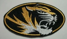 Missouri Tigers~Embroidered PATCH~3 1/2" x 1 7/8"~Iron or Sew~NCAA~SEC