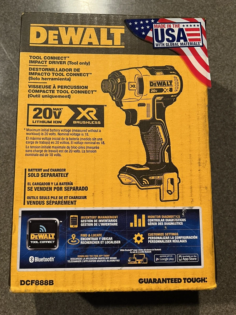 DeWALT DCF888B 20V MAX XR 1 4 Inch Tool Connect Impact Driver New