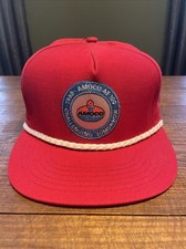 Vintage Amoco 1989 Rope Hat Cap Snap Back Made in USA