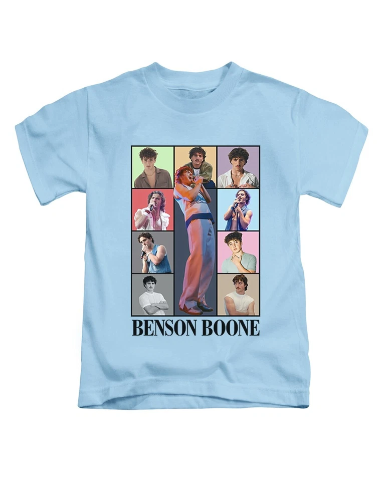 Benson Boone Boxes Kids T-Shirt Cute Viral Childrens Tee Top New - Image 2 of 3