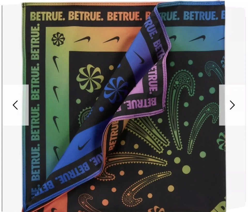 Nike Betrue Be True Running Bandana Facecover Facemask N1002201 948 Pride Train - Image 2 of 4