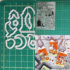 Halloween Metal Cutting Dies Stamp Scrapbooking Paper Crafts Embossing Stencil