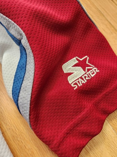 *RARE* Vintage STARTER AVALANCHE Jersey men XL nhl hockey shirt - Picture 7 of 9