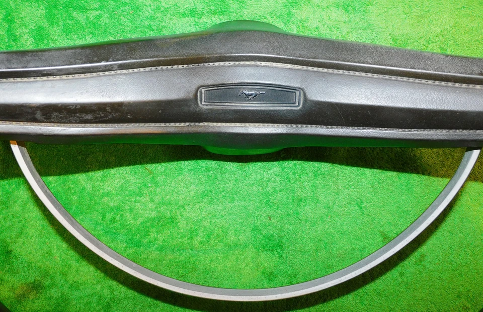 1969 Mustang Fastback Coupe Convert Boss Grande ORIG BROWN STEERING WHEEL ASSEM - Image 2 of 4