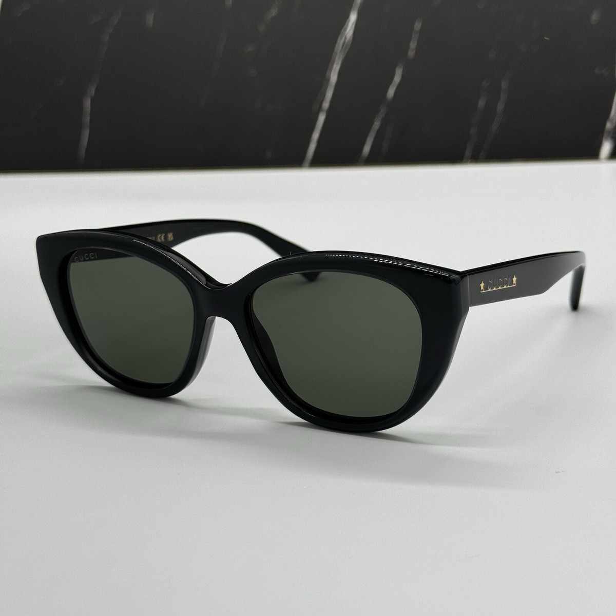 GUCCI(グッチ) GG1588S 001 ロゴ サングラス NEW GG1588S 001 GUCCI BLACK GREY CAT EYE WOMEN GUCCI