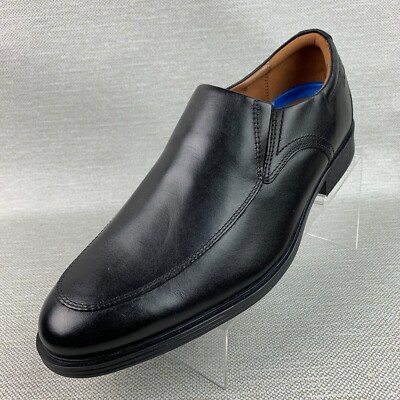 Clarks Collection Whiddon Step Loafers Black Leather Round  display picture 1