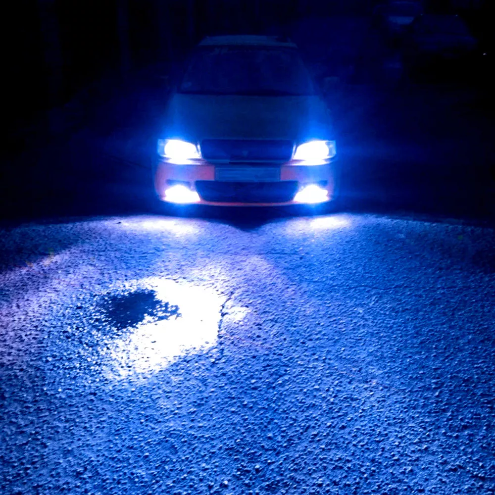 H4 9003 Ice Blue LED Headlight Bulb Conversion Kit High Low Beam